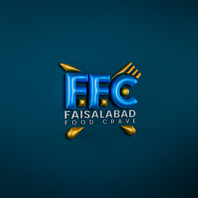 Faisalabad Food Crave (FFC) Logo 3dlogo editoxplays faisalabadfoodcrave ffc foodlogo logo trends