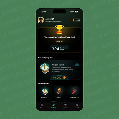 BATTLE GAME UI battlegameui design game mobilegame product design ui ux