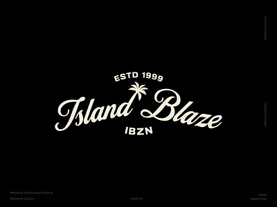 Island Blaze - Restaurant Logo Design brand brand identity branding creative logo food logo graphic design identity illustration logo logo creation logo creator logo design logo mark logo symbol logo type logodesign logos minimalist logo modern logo restaurant logo