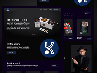 Company Profile company profile dark mode landing page ui