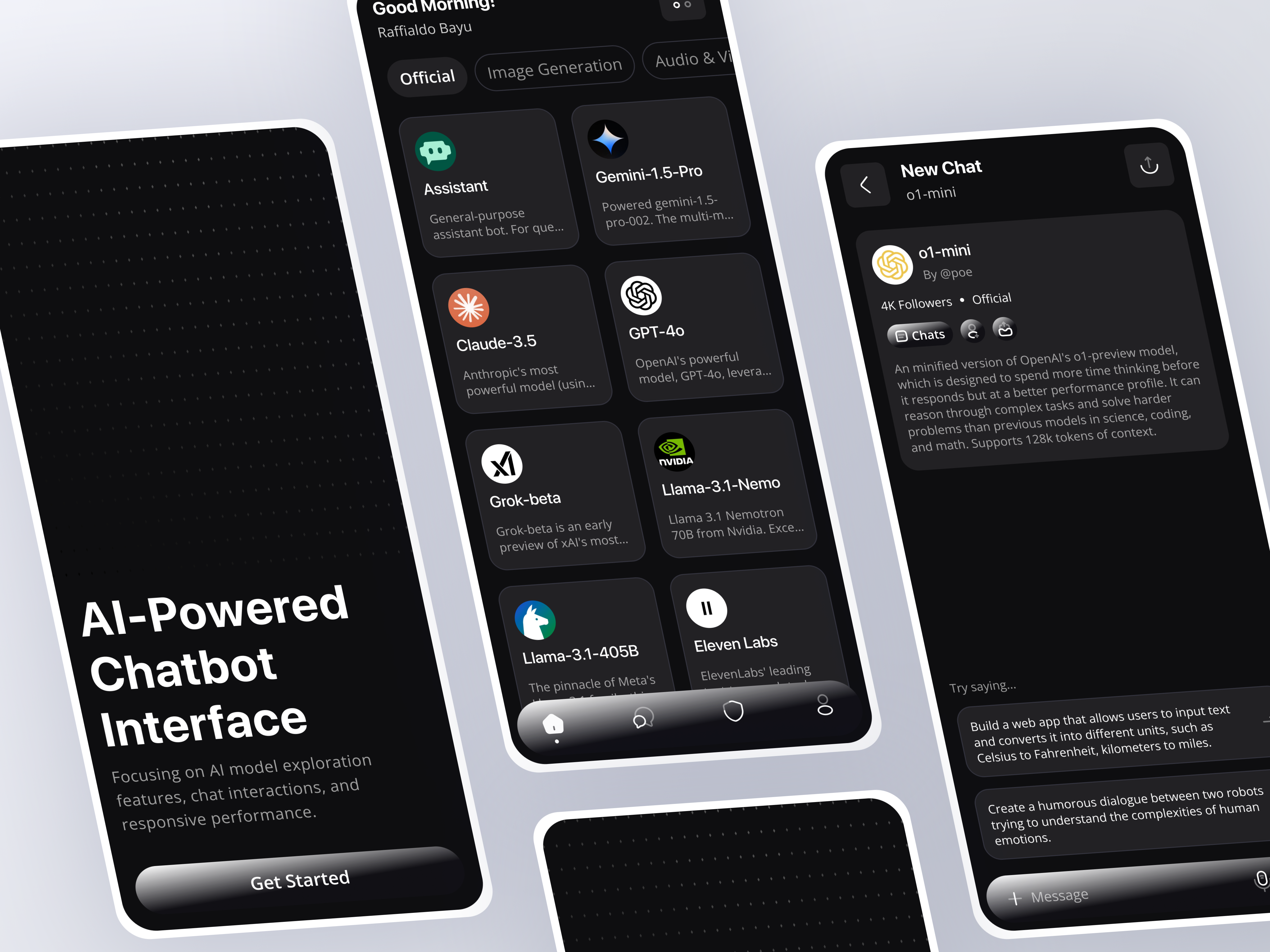 Example of Mobile App - AI Platform