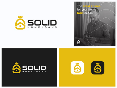 Solid Home Loans Logo Design cash home cash sack logo home loan home loan logo home logo house loan letter s loans loans logo logo logo design s home s loans sack sack home sack house sack money solid solid home solid home loans