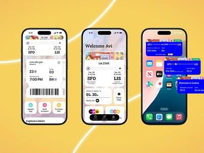 Boarding pass android graphic design ios mobile typography ui visual design