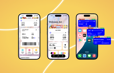 Boarding pass android graphic design ios mobile typography ui visual design