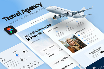 Travel Agency Website - Landing Page ux/ui Tour Booking Web ui airplane booking booking app flight jet landing page plane tour agency tourism agency travel travel agency travel agency designs travel agency landing page travel app travel landing page travel tour travel website traveling trip planner webdesign