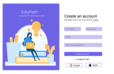 EduPath: E-Learning Platform graphic design ui