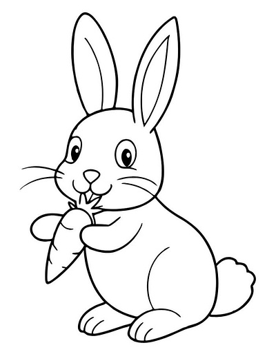 Bunny Coloring Pages (Free Printable PDFs)