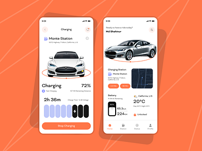 Teslr EV Car Mobile App apps car animation car car apps car ev ios charging app electric car ev ev app ev charging ev charging station ev mobile app finder mobile app polestar smart car tesla ui uiux ux charging ev car vr