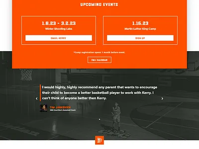 BASKETBALL ACADEMY WEBSITE elementor elementor pro redign website website website design wordpress website worpress