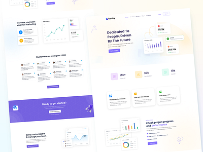 Syntry - SaaS Landing page UI/UX design saas saas design saas landing page saas uiux saas website saas wordpres software product