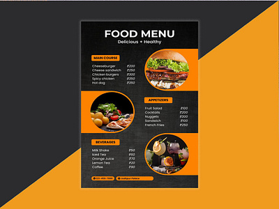 Food Menu Card design for you brochure design business card flyer design food menu graphic designer illustarations magazine design menu card modern food menu name card post card post design product design restaurant card social media post design visiting card wedding card