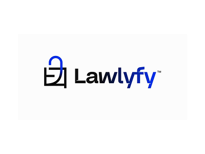 Lawlyfy - Modern Wordmark Logo For Digital Security & Law animation blue blue logo branding digital security logo graphic design innovative logo laywlyfy logo lock logo logo logo motion motion graphics patents logo secure logo security logo trademark logo wordmark logo