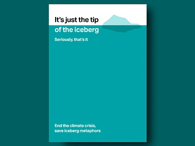 Poster : Just the Tip of the Iceberg awareness certainmagazines complexity context matters critical thinking depth analysis design designposter growthmindset hidden depths insight investigation knowledge magazine perception poster poster design posterdesign reality check surface level