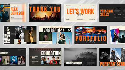 Animated Creative Portfolio - Presentation CANVA Templates branding graphic design minimalist portfolio personal branding portfolio portfolio design portfolio ppt portfolio template ppt design ppt template