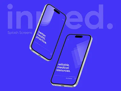 Inmed Content Delivery App - Splash Screen 2025 animation app app design education graphic design medical minimal mobile new popular trending ui user interface