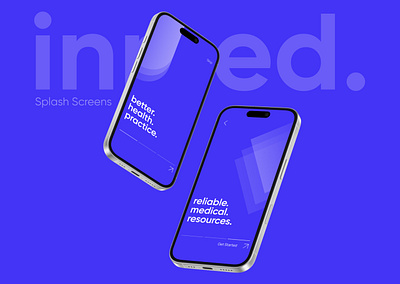 Inmed Content Delivery App - Splash Screen 2025 animation app app design education graphic design medical minimal mobile new popular trending ui user interface