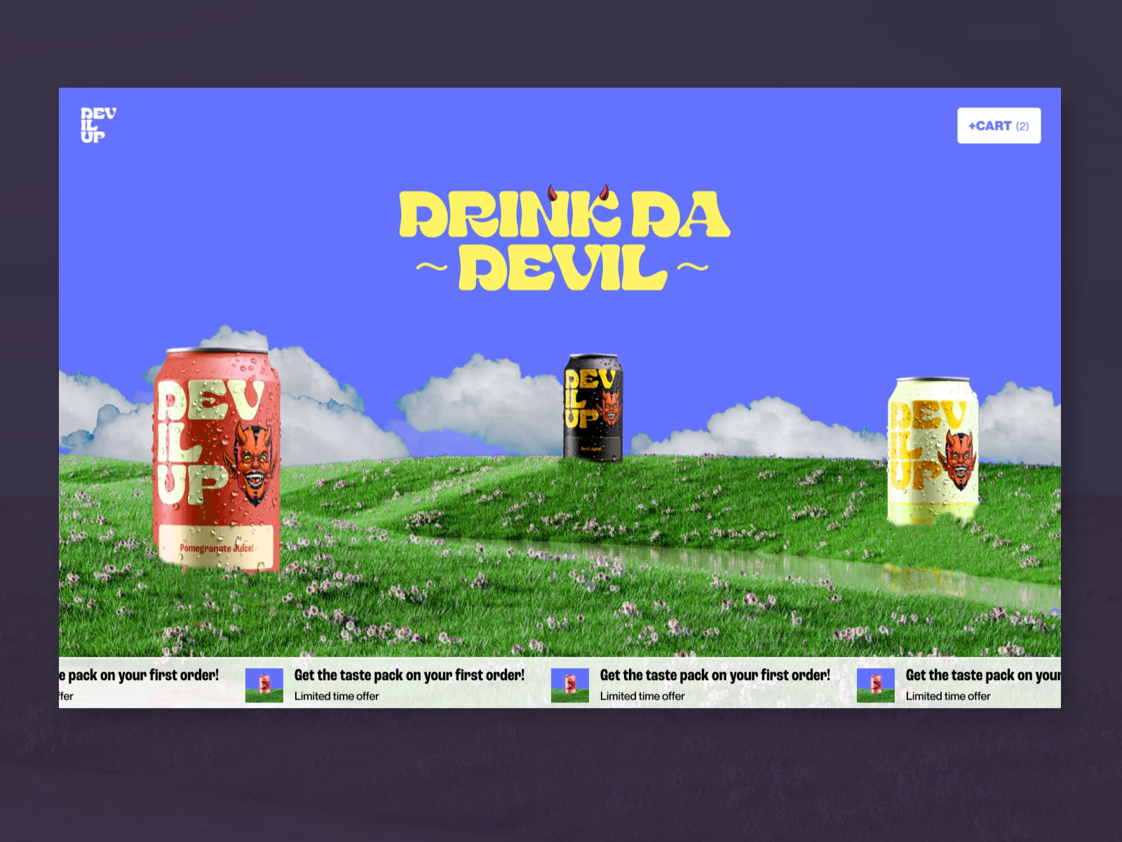 Example of Custom Landing Page & UI Design