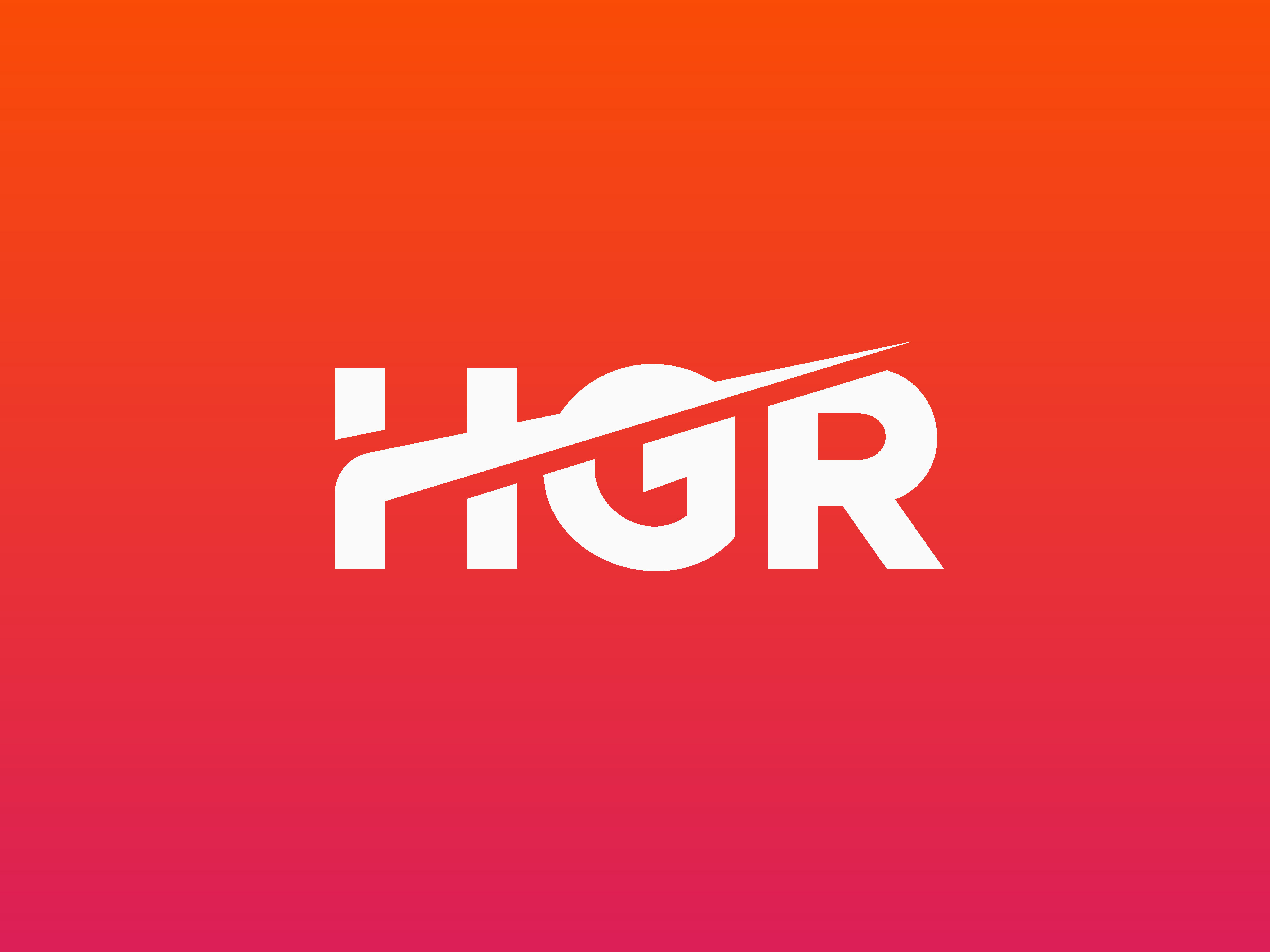 HGR Logo / HGR Monogram branding graphic design hgr hgr logo hgr monogram icon identity lettering lettermark logo logo design logodesign minimal logo monogram design swoosh logo typeface typography wordmark