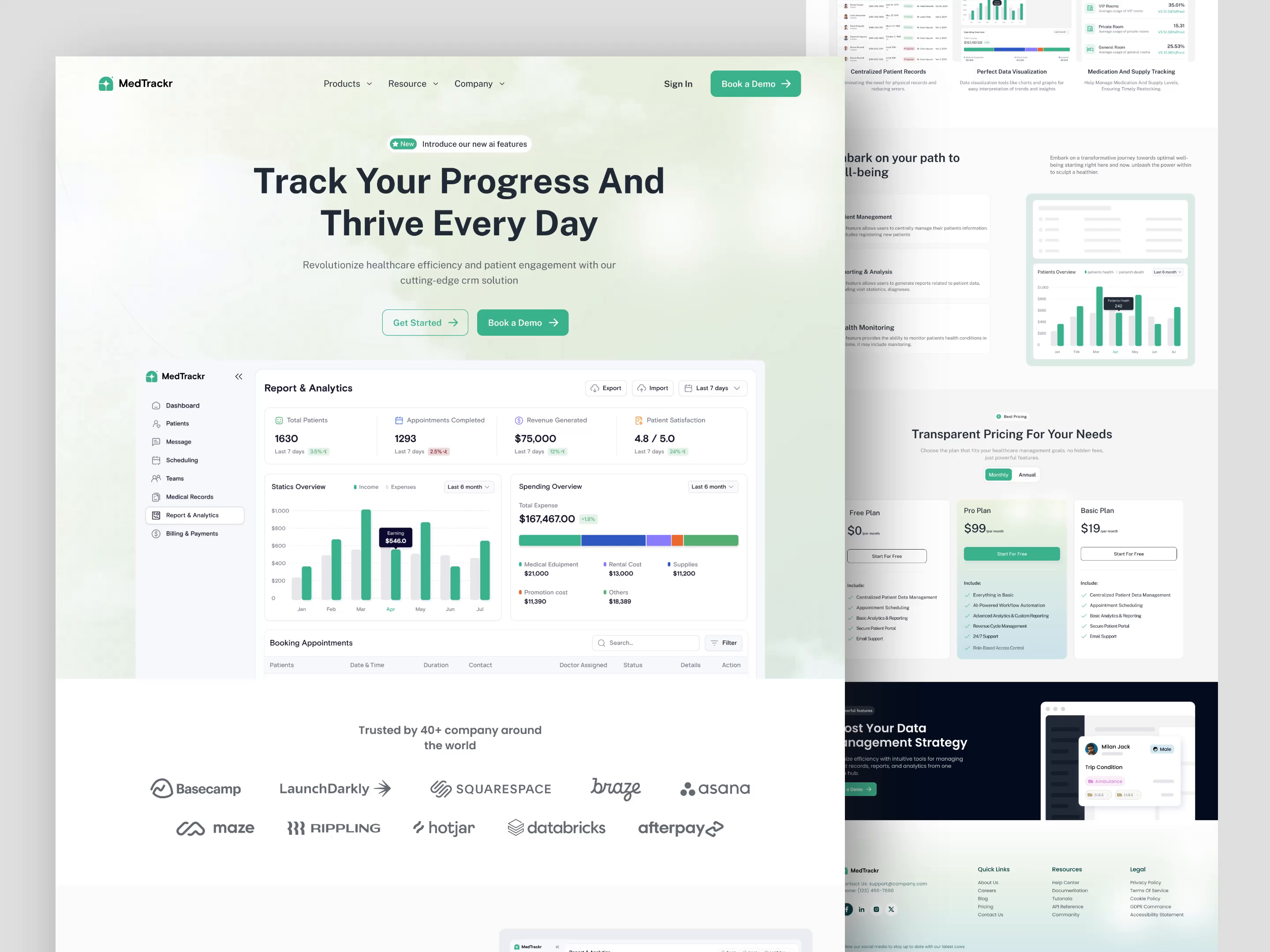 Example of Saa S Landing Page Design, Figma