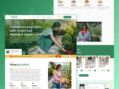 Soilkit : Agritech Web and Mobile app agriculture agritech soil soiltest ui ux wix