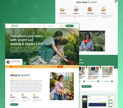 Soilkit : Agritech Web and Mobile app agriculture agritech soil soiltest ui ux wix