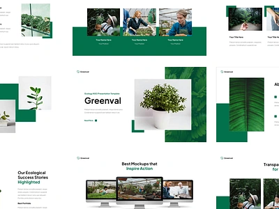 Ecology NGO Presentation Template clean eco friendly ecology eklip studio keynote minimalist ngo pptx presentation presentation template template zero waste