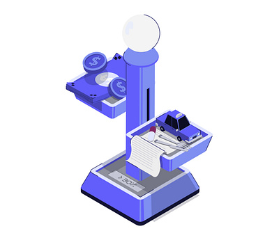 Illustration for Screens - 12 finance illustration isometric illustration ui