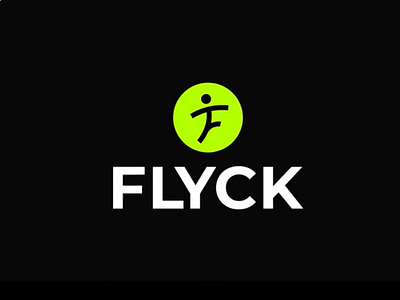 FLYCK Logo Animation 2d 3d animated gif animation branding design flyck graphic design illustration like logo logoanimation microinteraction motion graphics neon sport trending ui ux viral