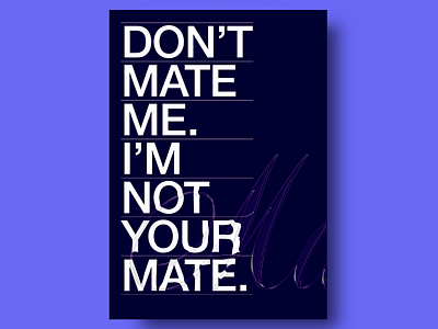 Bold Statement Poster blue theme bold text clean layout colors contemporary creative creative fonts dark dark background design design poster edgy style expressive minimal style minimalistic modern modern design statement typography visual impact