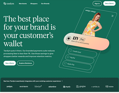 Tandym-payment-system branding ui