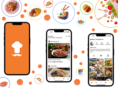 TasteBudz- Recipe App app branding cooking design food social media ui ui design ux