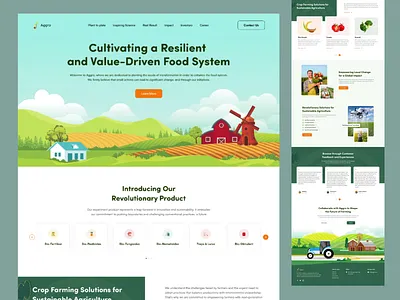 Aggro - Agriculture Technology Website aggro agriculture agriculture product agriculture technology website animation clean design graphic design mobile app design motion graphics product trending ui ui design uiux website design website ui