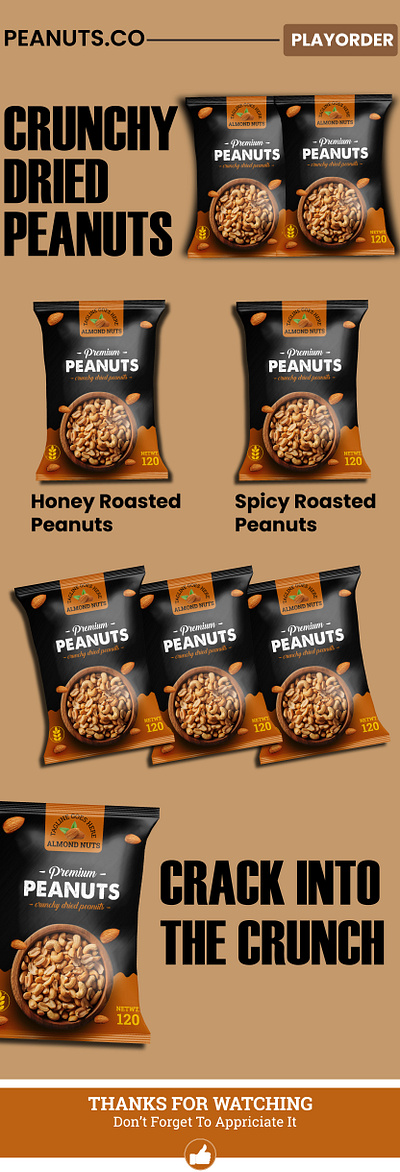 NUTS PACKAGE DESIGN. package design peanuts social media product design