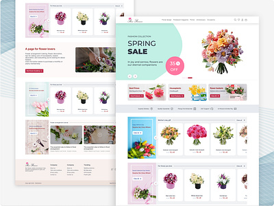 Flower shop website bilingualdesign persiantoenglish branding colorfull design flower online shop graphic design happy design light design minimal design persiantoenglish product design shopping website ui uiux user experience user inteface ux web design