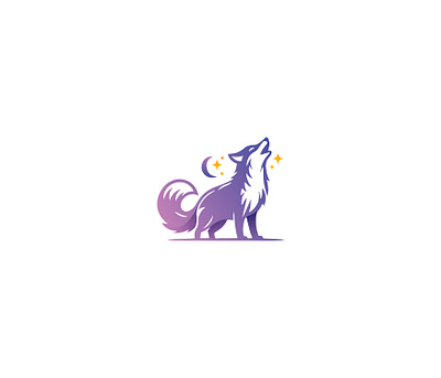 Wild Fox Logo [FOR SALE] fox gradient logo wild