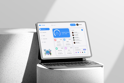 Streamlined Storage Management Dashboard appdesign dashboard digitaldesign interface materialdesign productdesign uidesign userinterface webdesign