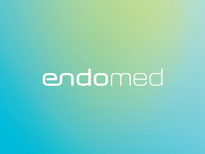 Endomed branding design identity logo medical typography vector