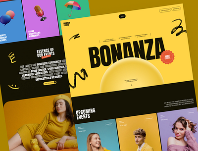 Bonanza Event Website bonanza ecommerce event event website landing page marketing uiux user interface web design website