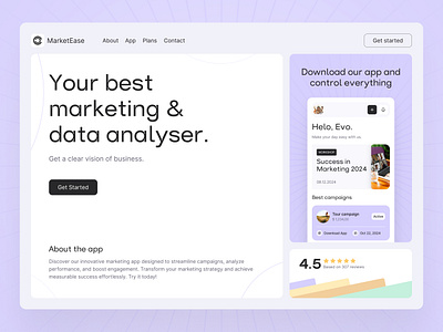 Landing page for B2B SaaS campaignmanagement landingpage marketing ui ui design uidesign uiux userinterface ux uxdesign