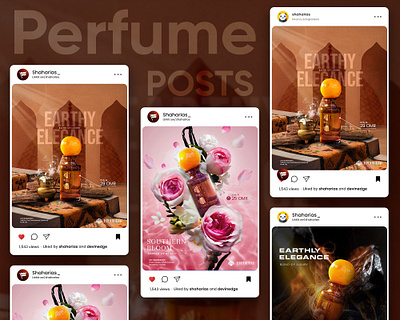 Perfume brand social media post design bannerdesign facebookads luxury socialmediatemplates