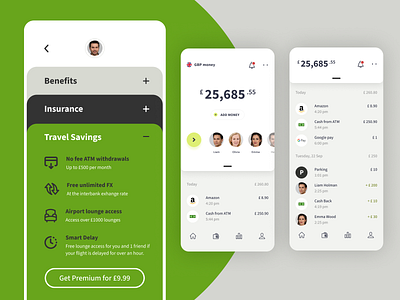 ASDA finance mobile app app design finance mobile ui ux