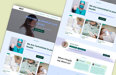 Medical Website Full page Design app interface b2b design clinic webpage doctors webpage dr appointment online dr visit online emr medical figma design fitness care webpage medical care center medical website mobile app responsive website saas page uiux uiuxdesign web design webflow landing page webui webux