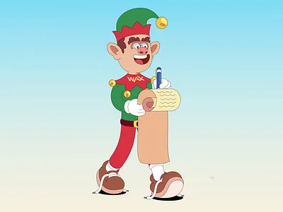 Merry Christmas Elf animation characterdesign