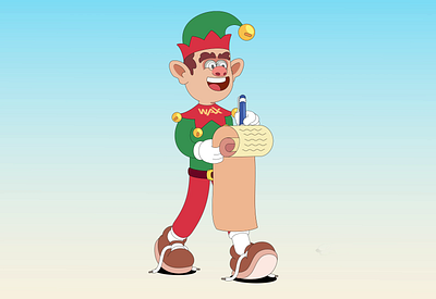 Merry Christmas Elf animation characterdesign