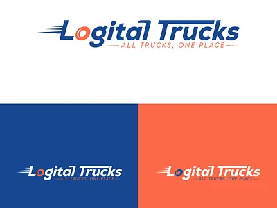 Logical Trucks | Modern Logo branding graphic design illustrator logo modern logo typography