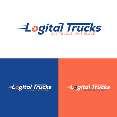 Logical Trucks | Modern Logo branding graphic design illustrator logo modern logo typography