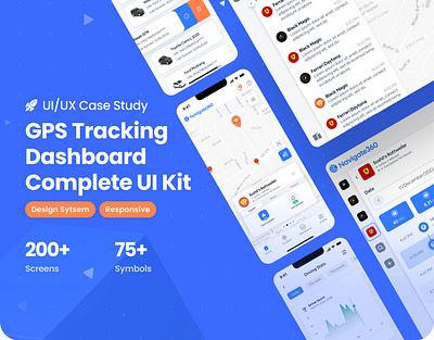 GPS Tracker App/Web | UI/UX Case Study app case study dashboard gps maps navigations tracking ui webapp