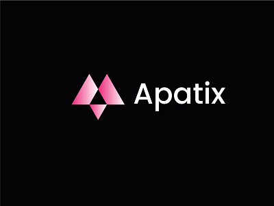 Apatix logo design agency logo app icon branding corporate logo creative logo gradient logo graphic design letter a logo logo design logotype modern a letter tarvel logo