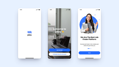 jobzy app design graphic design illustration ui ux