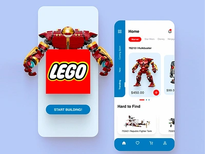 LEGO BUILDING APP DESIGN app app design app ui app ui design app ux branding design disnay game graphic design hulkbuster lego lego building app mobile modern trending ui ui design ux ux design